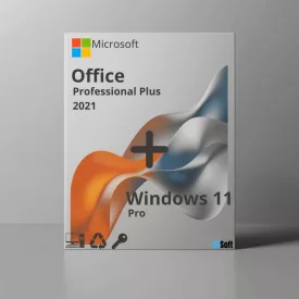 Windows 11 Pro + Office 2021 Professional Plus (deplasabil)