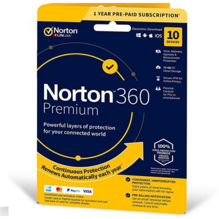 Norton 360 Pachet de protecție completă Cheie digitală de produs