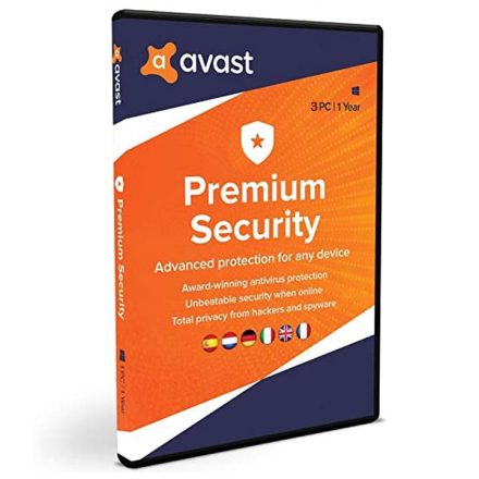 Avast Premium Security 1 készülék 1 évre Licenszkulcs