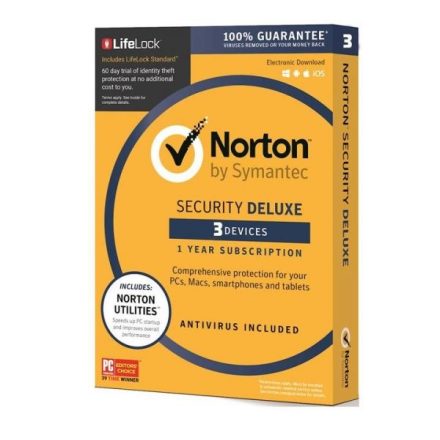 Dispozitiv Norton Security Deluxe 3 1 an cheie de produs digitală EURO
